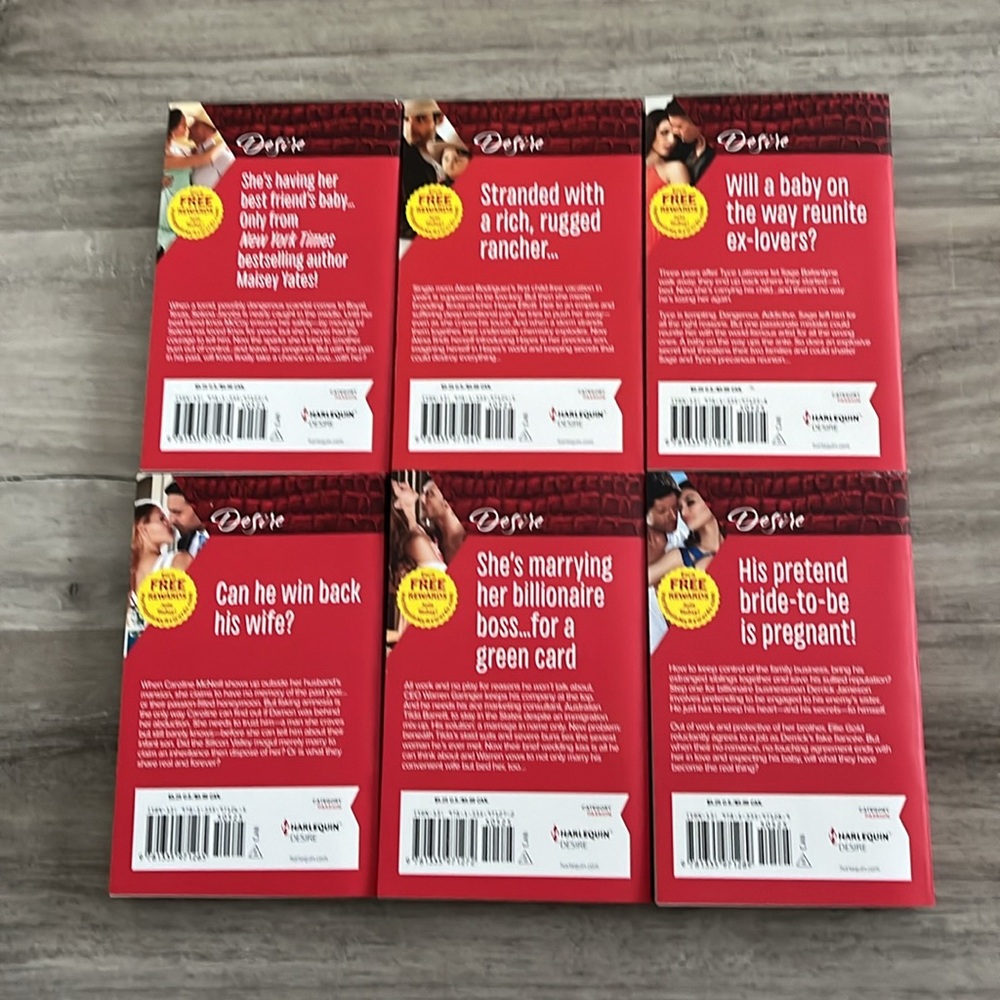 6 NWT Harlequin Desire Paperback Romance Novels - Picture 2 of 15